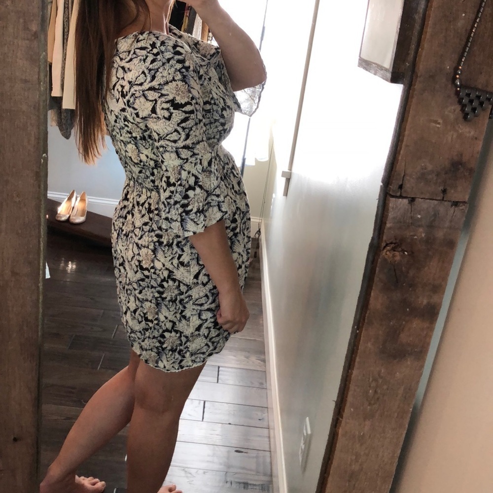 En creme large boho floral romantic tunic/dress - Picture 5 of 10